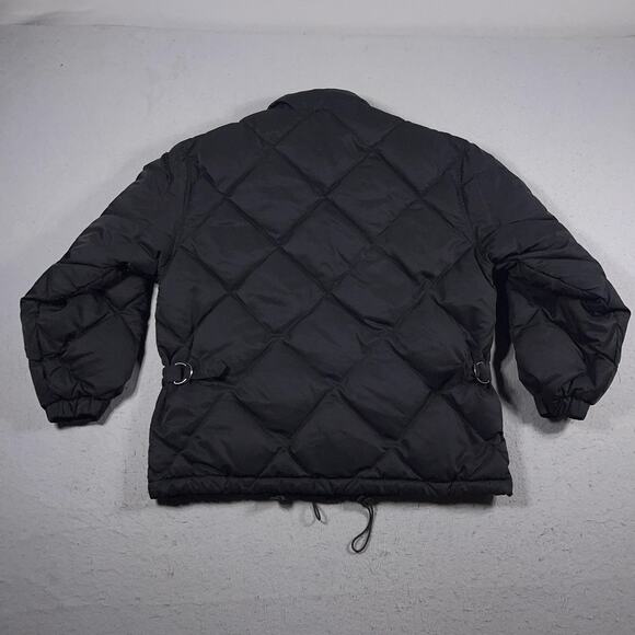 Eddie Bauer Jacket Womens‎ Medium Black Quilted Goose Down Puffer Winter Coat - Picture 8 of 8